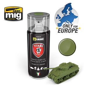 TITANS HOBBY Imprimación Verde Militar Mate (400ml)