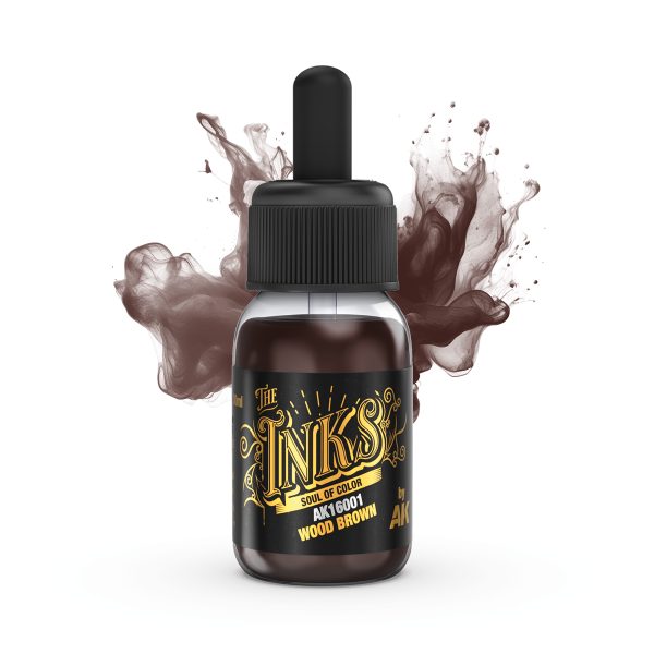 AK16001 - TINTA MARRÓN MADERA – WOOD BROWN INK
