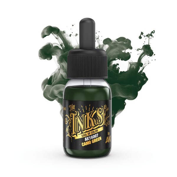 AK16007 - TINTA VERDE CAMUFLAJE – CAMO GREEN INK