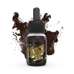 AK16011 - TINTA MARRÓN NEGRA – BROWN BLACK INK