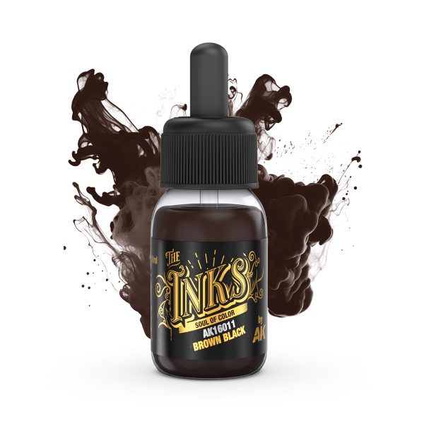 AK16011 - TINTA MARRÓN NEGRA – BROWN BLACK INK