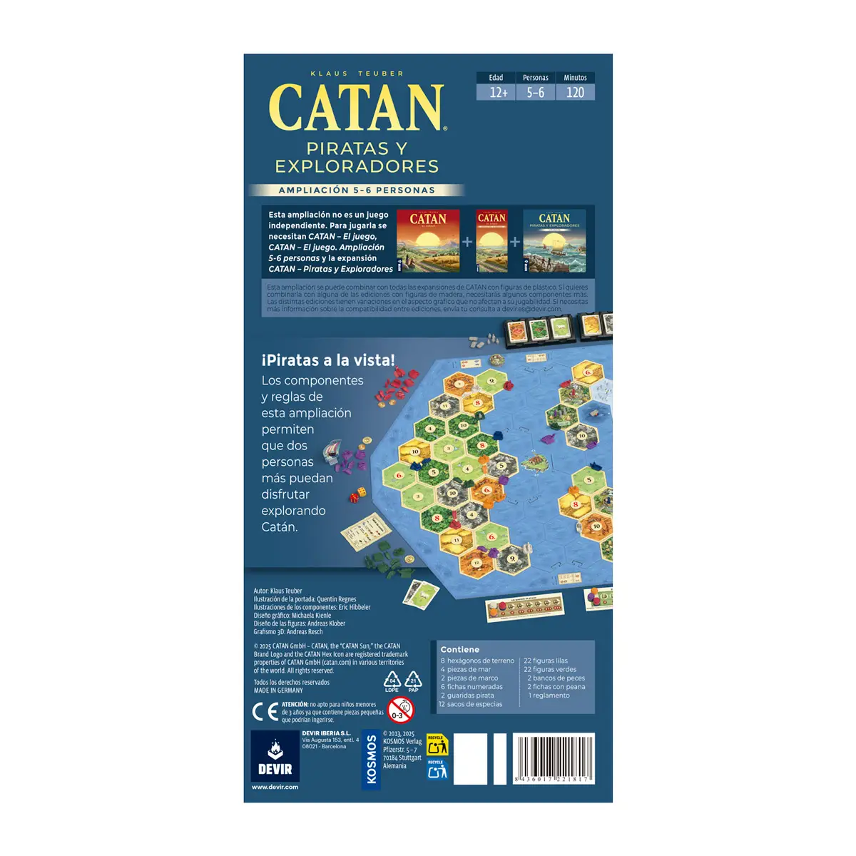 Catan: Piratas y Exploradores - Expansión 5-6 Jugadores - Imagen 2