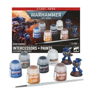 WARHAMMER 40K: SPACE MARINES + PINTURAS