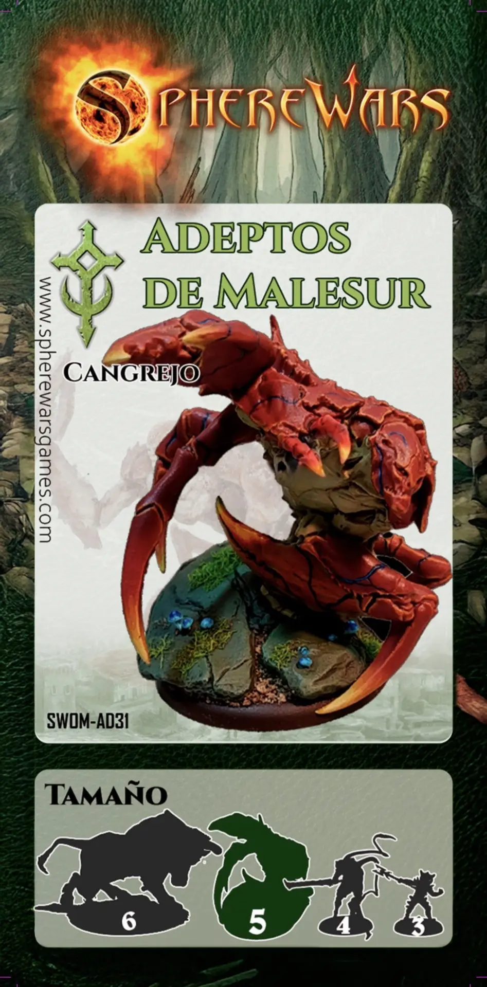 SphereWars - ADEPTOS DE MALESUR - Cangrejo