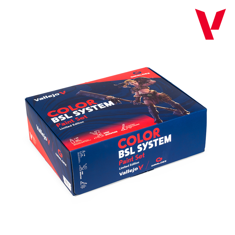VALLEJO - Color BSL System Paint Set (48 colores + 3 pinceles + 1 miniatura) - Imagen 2