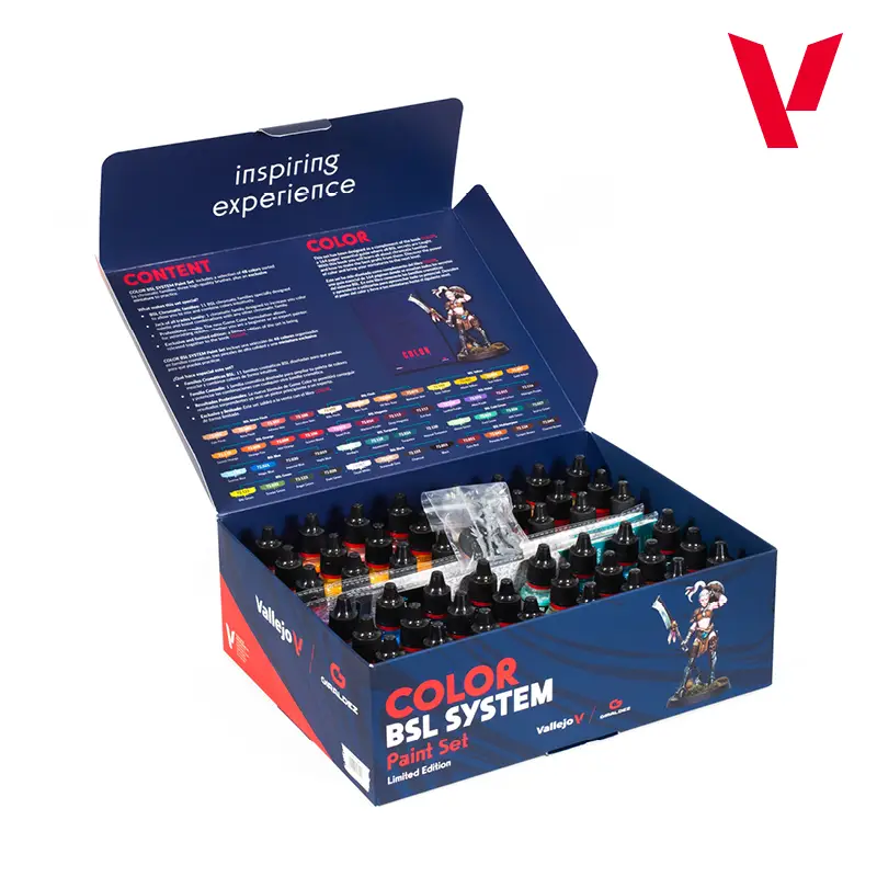 VALLEJO - Color BSL System Paint Set (48 colores + 3 pinceles + 1 miniatura) - Imagen 3