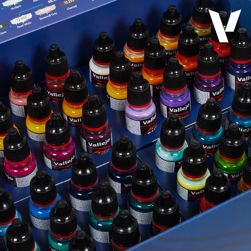 VALLEJO - Color BSL System Paint Set (48 colores + 3 pinceles + 1 miniatura) - Imagen 5