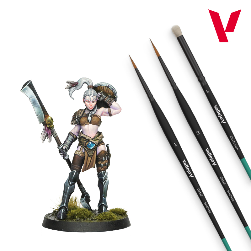 VALLEJO - Color BSL System Paint Set (48 colores + 3 pinceles + 1 miniatura) - Imagen 4
